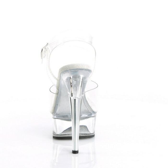 Pleaser プリーザー キャバ ヒール サンダル 厚底 レディース メンズ 15 cm ヒール クリア クリアヒール クリアアッパー ハイヒール 大きいサイズ あり 取寄 | Pleaser | 03