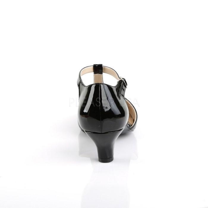 Pleaser プリーザー パンプス ローヒール 大きいサイズ 小さいサイズ 黒 ブラック エナメル 5 cm ヒール レディース メンズ Tストラップ サイドオープン 取寄 | Pleaser | 03