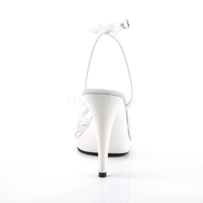Pleaser プリーザー ハイヒール サンダル 11 cm ヒール ヒール 白 ホワイト エナメル ストラップ ベルト キャバ ヒール 靴 大きいサイズ レディース メンズ 取寄 | Pleaser | 03