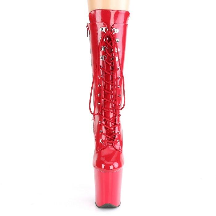 Pleaser（プリーザー） ショートブーツ 厚底 20cm ヒール ブーティ 赤