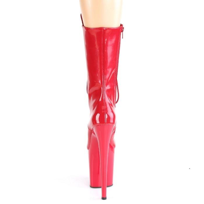 Pleaser（プリーザー） ショートブーツ 厚底 20cm ヒール ブーティ 赤