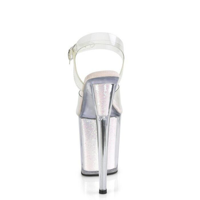 Pleaser プリーザー サンダル 厚底 20cm ヒール クリア オパール