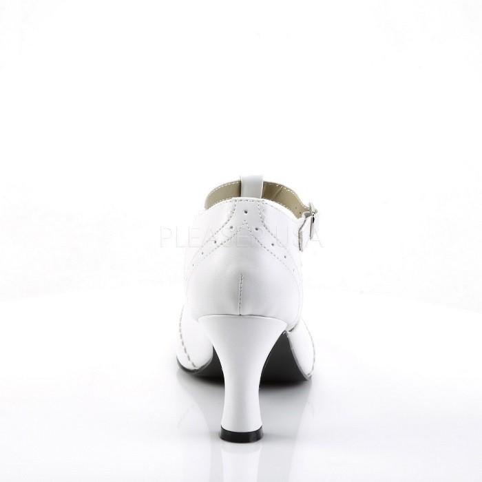 Pleaser プリーザー ローヒール パンプス 7.5 cm ヒール 低め 白 ホワイト 合皮 大きいサイズ 小さいサイズ レディース メンズ ラウンドトゥ Tストラップ 取寄 | Pleaser | 03