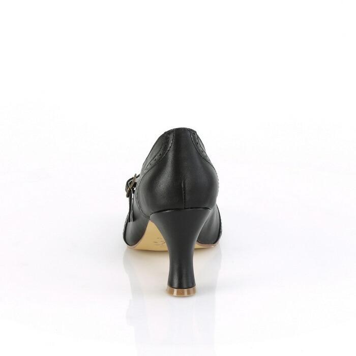 Pleaser プリーザー ローヒール パンプス 7.5 cm ヒール 低め 黒 ブラック 合皮 大きいサイズ 小さいサイズ レディース メンズ ラウンドトゥ 甲ストラップ 取寄 | Pleaser | 03