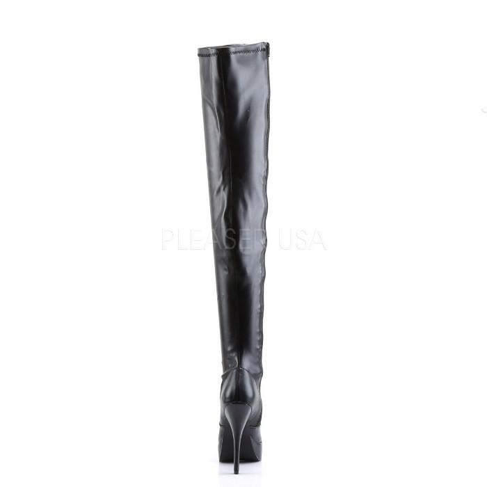 Pleaser プリーザー ニーハイブーツ サイハイブーツ 厚底 黒 ブラック 合皮 13 cm ヒール レディース メンズ ハイヒール 大きいサイズ 小さいサイズ 靴 取寄 | Pleaser | 03