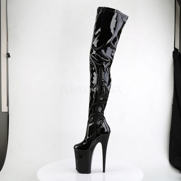 Pleaser サイハイ ブーツ ハイヒール コスプレ 黒 エナメル プリーザー 楽天市場】Pleaser プリーザー サイハイブーツ 23cm ヒール