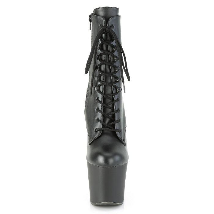 厚底ブーツ コスプレ18cm厚底 ヒール Pleaser プリーザー ショートブーツ 厚底 18cm ヒール ブーツ