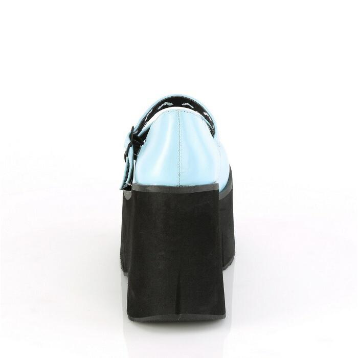 demonia デモニア パンプス 厚底 ウェッジソール 11.5 cm ヒール 水色 ベビーブルー ダブルストラップ 小さいサイズ 大きいサイズ 靴 レディース メンズ 取寄 | Pleaser | 03