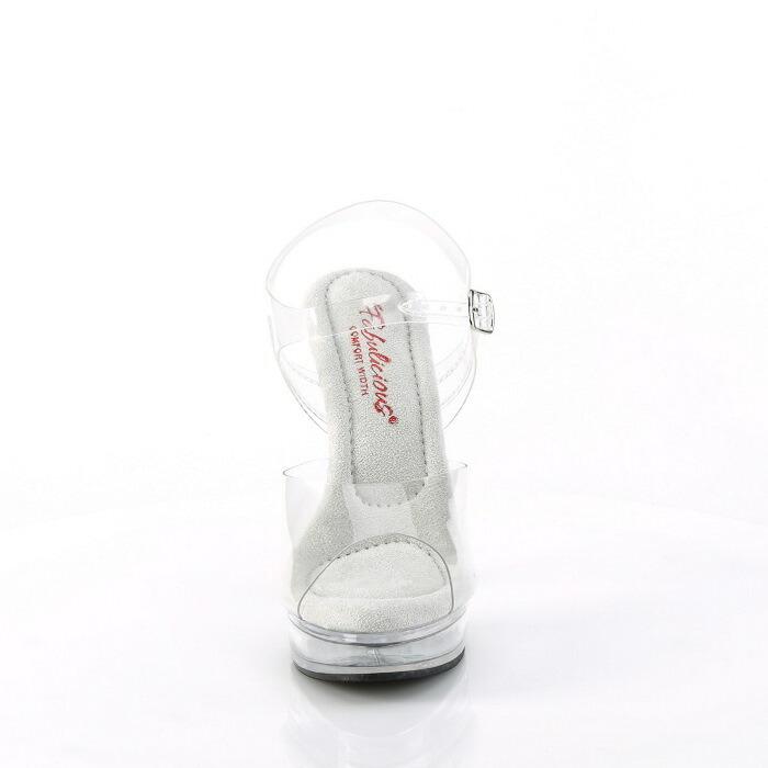 Pleaser プリーザー サンダル キャバ ヒール 厚底 レディース メンズ 13 cm ヒール 高め クリア クリアヒール クリアソール ハイヒール 大きいサイズ あり 取寄 | Pleaser | 01