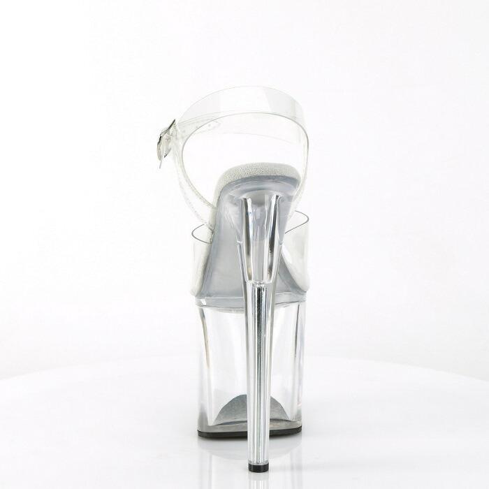 Pleaser プリーザー サンダル キャバ ヒール 厚底 レディース メンズ 20 cm ヒール クリア クリアアッパー アンクルストラップ 靴 ハイヒール 大きいサイズ 取寄 | Pleaser | 03