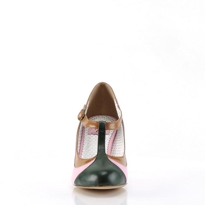 Pleaser プリーザー パンプス 7.5cm ヒール ベビーピンク マルチカラー 合皮 フェイクレザー Tストラップ レディース メンズ 大きいサイズ 小さいサイズ 靴 取寄 | Pleaser | 01