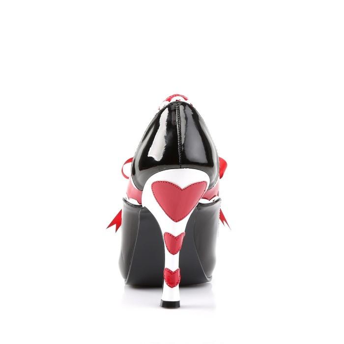 Pleaser プリーザー パンプス 10cm ヒール 黒 ブラック 白 ホワイト 赤 レッド リボン ハート レディース メンズ 大きいサイズ 小さいサイズ 靴 ハイヒール 取寄 | Pleaser | 03
