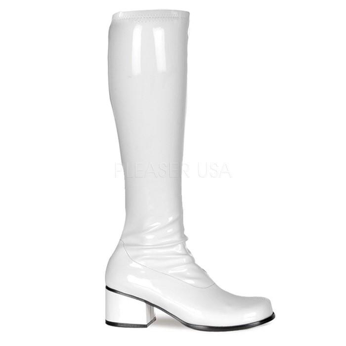 Pleaser プリーザー ロングブーツ 5cm ヒール 白 ホワイト Pleaser プリーザー ロングブーツ 5cm ヒール 白 ホワイト