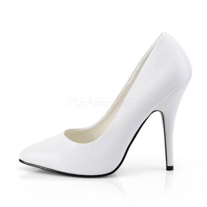 Pleaser プリーザー ハイヒール パンプス 大きいサイズ 小さいサイズ 白 ホワイト 合皮 13cm ヒール 高め レディース メンズ ピンヒール ポインテッドトゥ 取寄 | Pleaser | 02