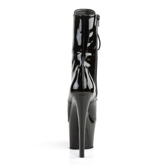 Pleaser（プリーザー） ヒール ショートブーツ 厚底 18 cm ヒール 黒