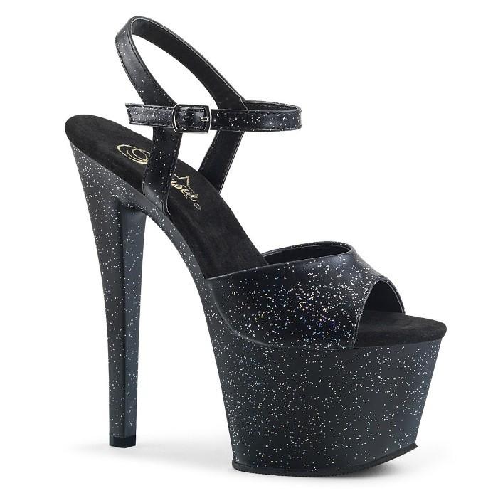 Pleaser（プリーザー） ヒール キャバ サンダル 厚底 18 cm ヒール 黒