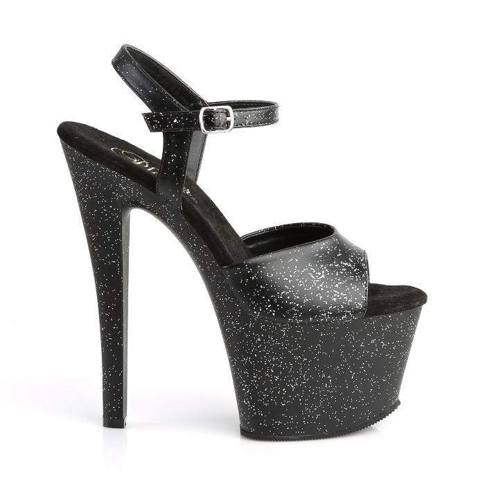 Pleaser（プリーザー） ヒール キャバ サンダル 厚底 18 cm ヒール 黒