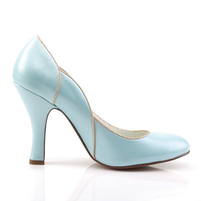 Pleaser プリーザー ハイヒール パンプス 大きいサイズ 小さいサイズ 青 ブルー フェイクレザー 10 cm ヒール ゴールド縁 レディース メンズ 女性 男性 用 取寄 | Pleaser | 04