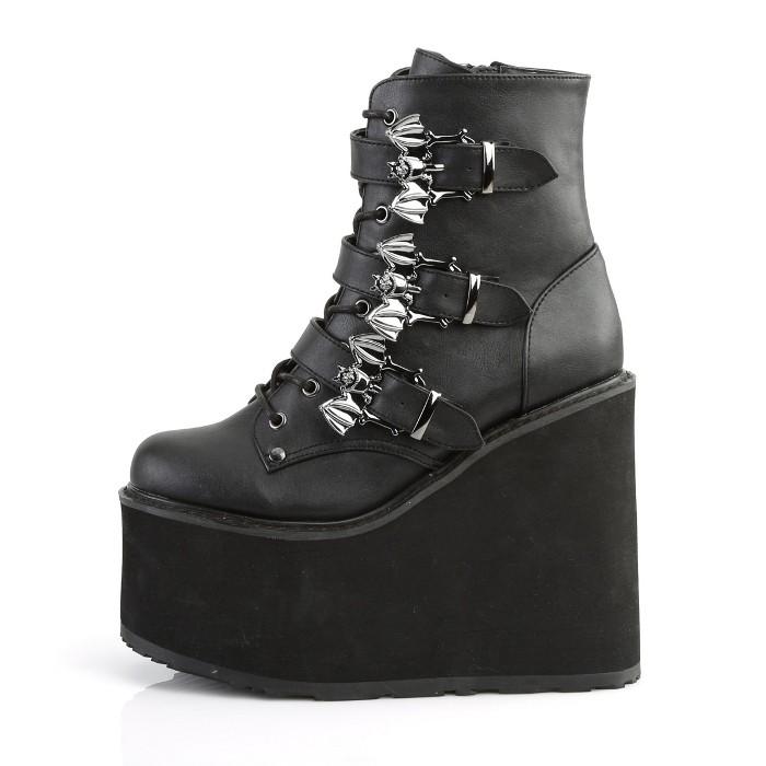 Pleaser demonia デモニア ショートブーツ 厚底 ウェッジソール