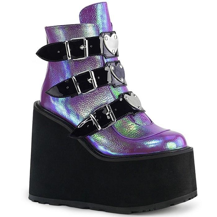 Pleaser demonia デモニア ショートブーツ 厚底 ウェッジソール 14 cm 