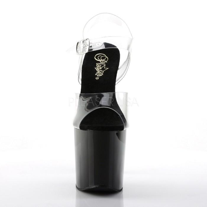 プリーザー　サンダル　19cm　ヒール Pleaser プリーザー サンダル 厚底 19cm ヒール クリア 黒