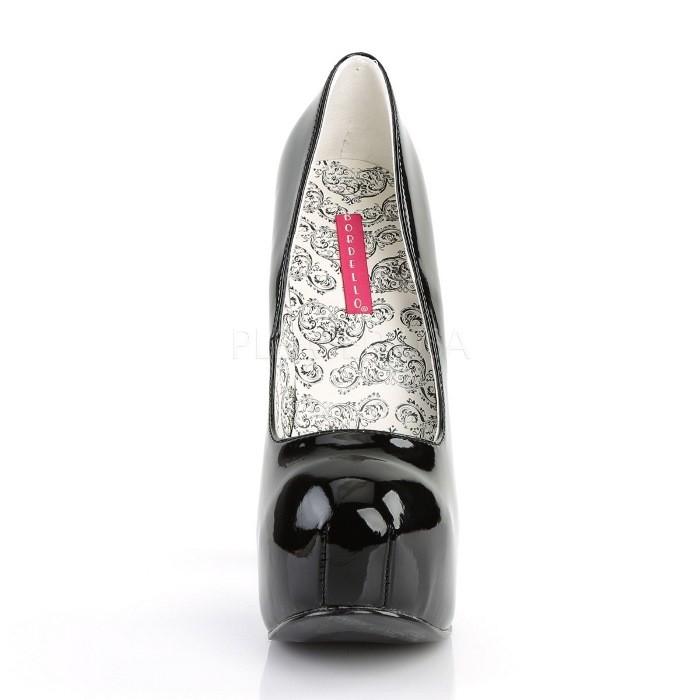 Pleaser プリーザー パンプス 厚底 エナメル 黒 ブラック ハイヒール 大きいサイズ 小さいサイズ レディース メンズ 14 cm ヒール 15センチ ヒール 取寄 | Pleaser | 01