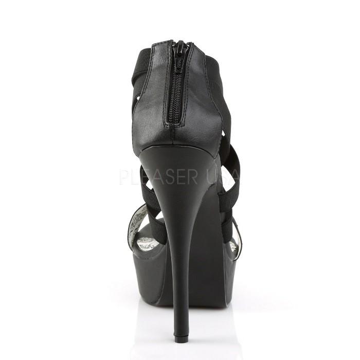 Pleaser プリーザー サンダル インヒール インソール 厚底 黒 ブラック ストラップ ハイヒール ピンヒール レディース メンズ 14cm ヒール 15センチ ヒール 取寄 | Pleaser | 03