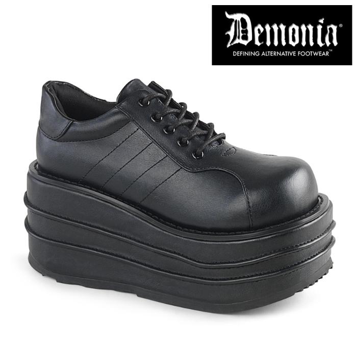 Demonia デモニア スニーカー 厚底 ラバーソール 9 Cm ヒール 黒 ブラック 合皮 レースアップ 小さいサイズ 小さいサイズ 大きいサイズ 厚底靴 メンズ 靴 取寄 Tem08bvl ハイヒール厚底靴のディンプルズ 通販 Yahoo ショッピング