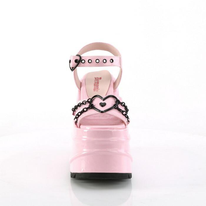 DEMONIA デモニア 厚底 ピンク Pleaser demonia デモニア サンダル 厚底 15 cm ヒール ピンク