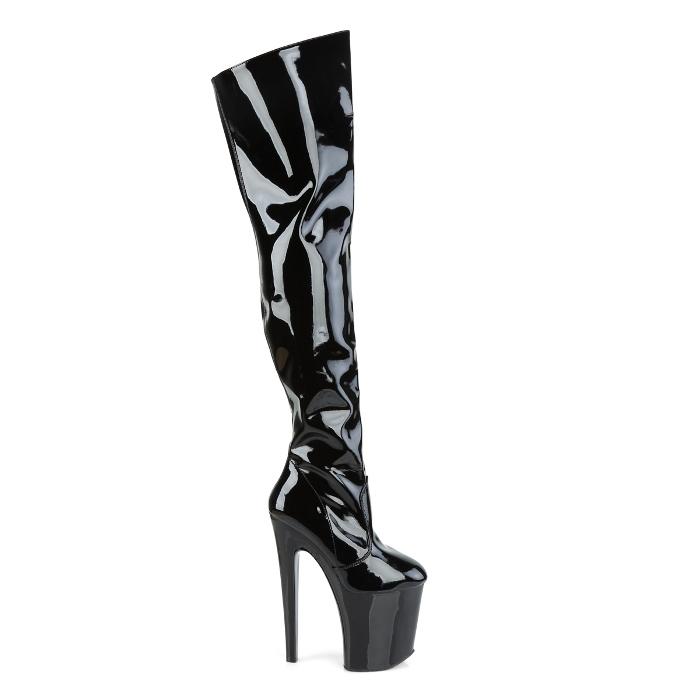 Pleaser エナメルサイハイロングブーツ24.5cm 9サイズ Pleaser エナメルサイハイロングブーツ24.5cm 9サイズ 楽天市場