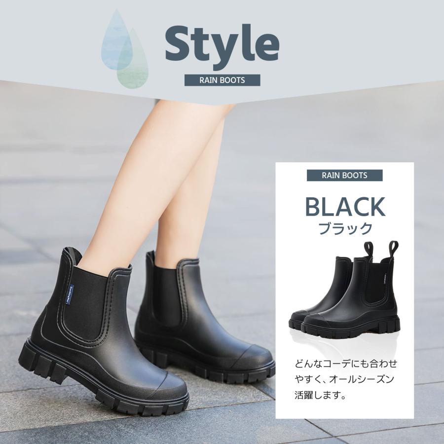 レインブーツ ショート レディース レインシューズ 長靴 男女兼用 雨靴