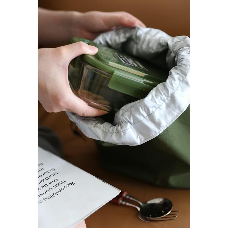 ランチバッグ 弁当袋 巾着バッグ 保冷バッグ コットンキャンバス生地 冷蔵トートバッグ スタイリッシュでシンプル 無地 仕事 学校 持ち運びが簡単 |  | 03