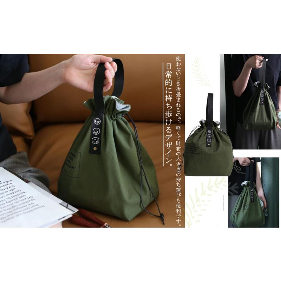 ランチバッグ 弁当袋 巾着バッグ 保冷バッグ コットンキャンバス生地 冷蔵トートバッグ スタイリッシュでシンプル 無地 仕事 学校 持ち運びが簡単 |  | 09
