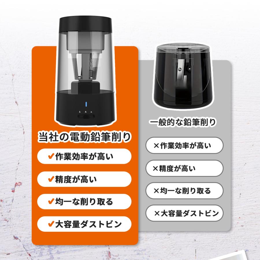 【手で握る必要ない全自動式】鉛筆削り 電動鉛筆削り 電動 充電式 削りすぎ防止 子供 ミニ 電動鉛筆削り 全自動 鉛筆けずり usb コンパクト おしゃれ かわいい |  | 11