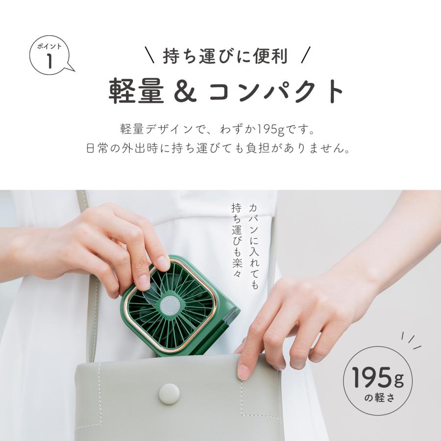 ハンディファン 首掛け扇風機 ハンディ扇風機 首扇風機卓上 扇風機首