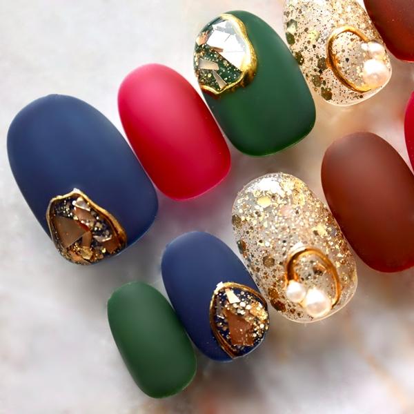 m テープ付きネイルチップ ジェルネイルチップ 付け爪 肌なじみベージュマグネットチェーン