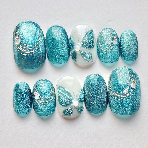 ジェルネイルチップ 付け爪 ショート ロング サイズオーダー