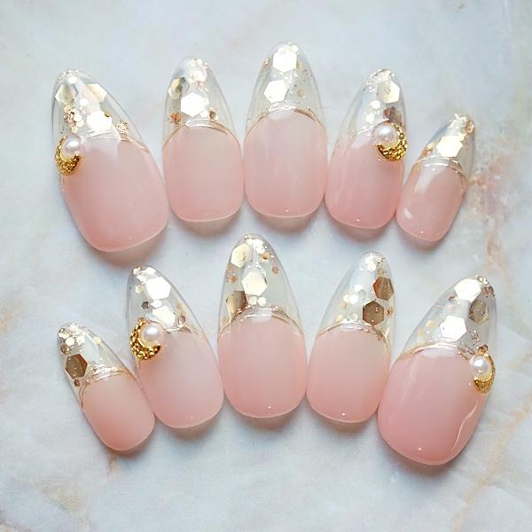 ジェルネイルチップ アートチップ サイズオーダー ハンドメイド