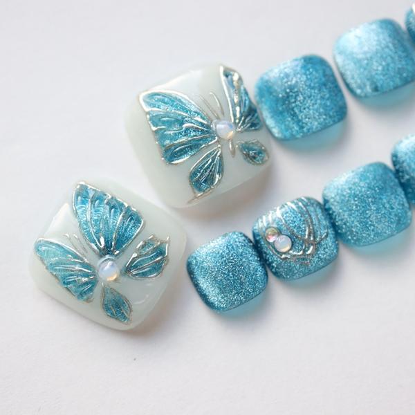 ジェルネイルチップ フットネイルチップ 足用 サイズオーダー