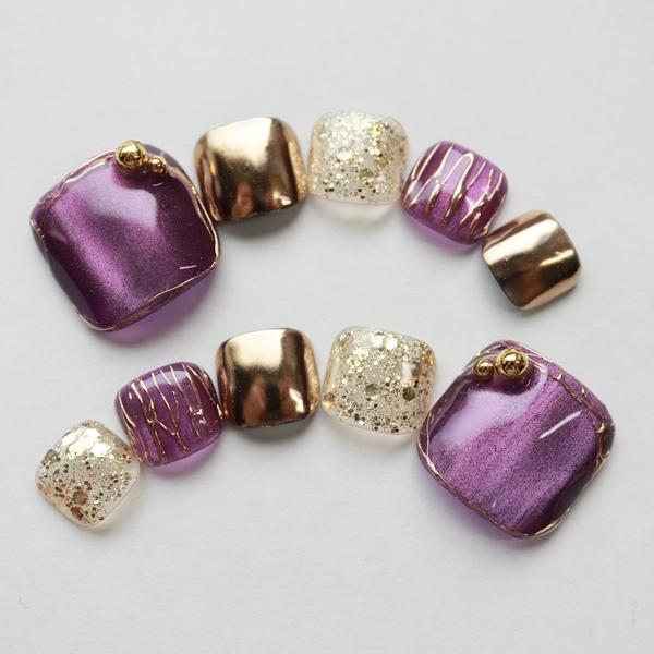 フットネイルチップ マットチェック柄パールビジュー 足用 サイズオーダー ハンドメイド つけ爪 ペディキュア P1 Dinaネイル 通販 Yahoo ショッピング