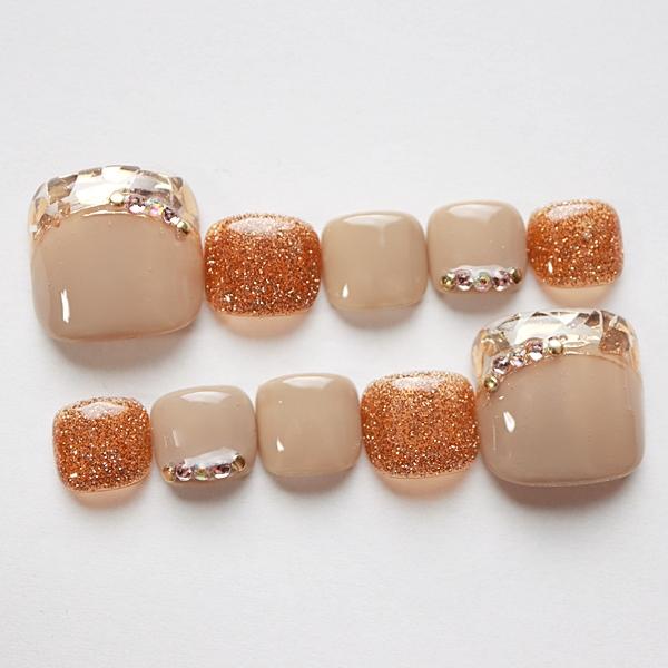 ジェルペディチップNo.361 オーダー受付中 ジェルネイルチップ フットネイル ペディキュア サイズオーダー