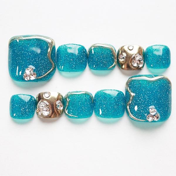 ジェルネイルチップ フットネイル ペディキュア サイズオーダー