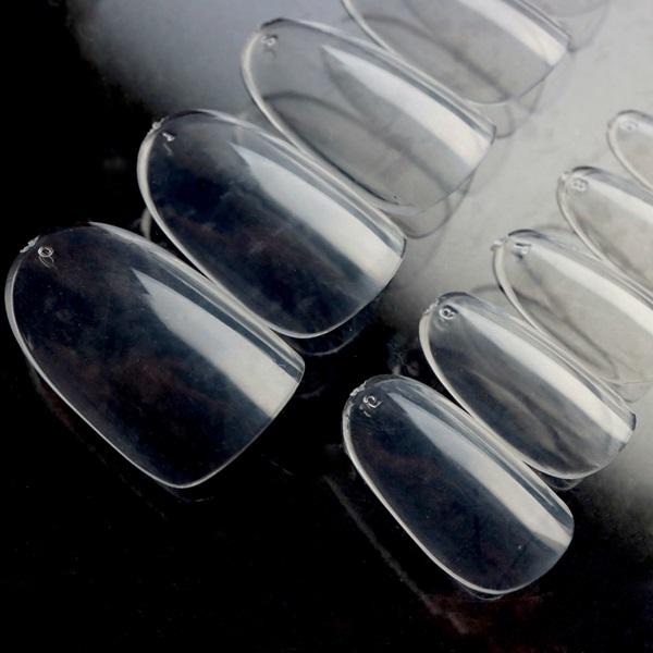 AN11 600枚入り クリアチップ 【ショートオーバル】クリアネイルチップ