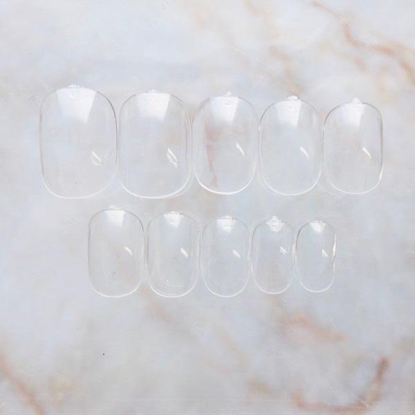 AN39 600枚入り クリアチップ【ベリーショート】クリアネイルチップ