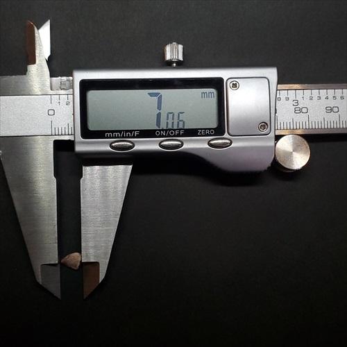 希少 ポストスクス 爬虫類 歯 化石 本物 ニューメキシコ産 7.06mm