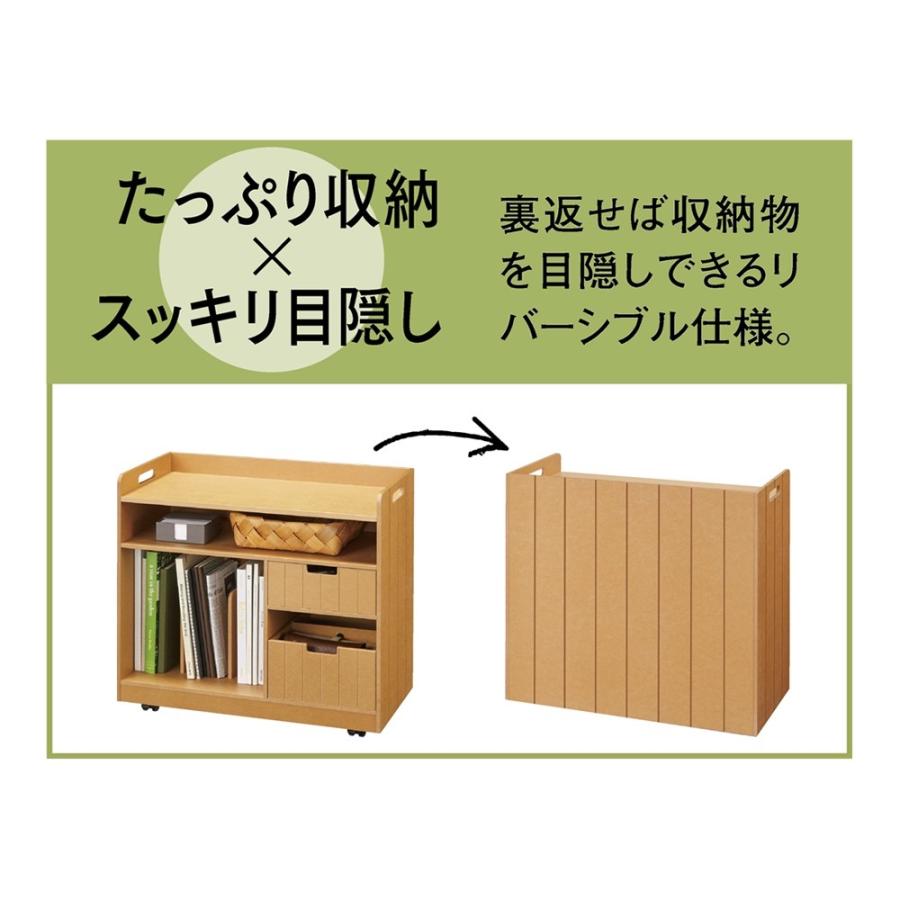 家具 収納 小物収納 収納ボックス 収納ケース 隠せるリビング整理ワゴン モバイル収納タイプ 幅60cm ディノス家具yahoo ショッピング店 通販 Yahoo ショッピング