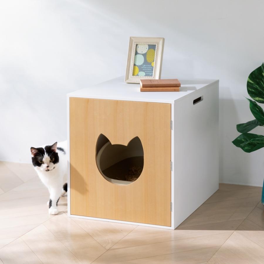 旅行用品 ホビー ペット ペット用品 猫と暮らす家具 家具 収納 小物収納 収納ボックス 収納ケース ネコのトイレ収納カバー 5907 ディノス家具yahoo ショッピング店 通販 Yahoo ショッピング