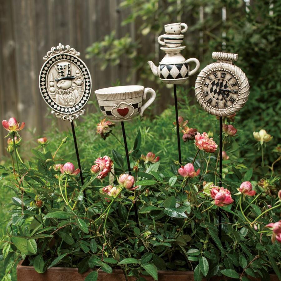 ガーデニング フラワー ガーデニング用品 エクステリア ガーデニンググッズ パーティーウサギのピックセット 4本セット G ディノス家具yahoo ショッピング店 通販 Yahoo ショッピング