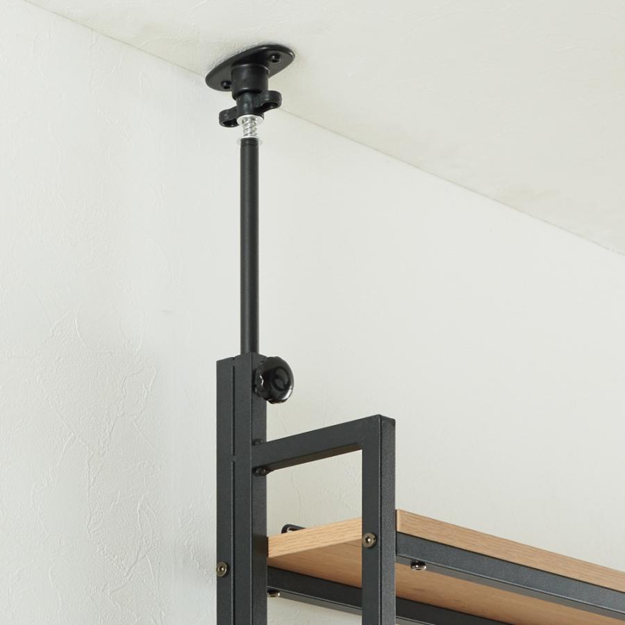 コンパクト設置薄型コミックラック 幅61cm 本棚 ラック シェルフ 突っ張り収納 588915 ディノス_5