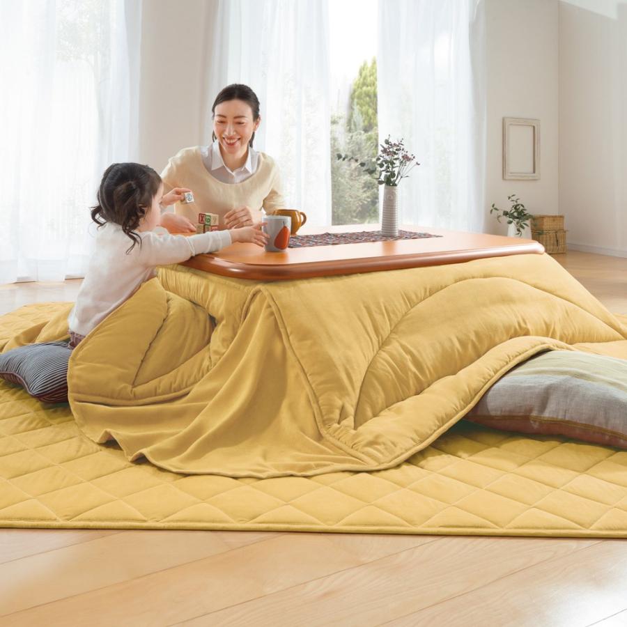 家具 収納 こたつ こたつ布団 カバー 【長方形・小】190×210cm ふっくら贅沢ボリューム省スペースこたつ掛け布団 616602|dinos-kagu|02